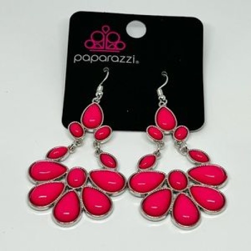 Colorfully Canopy Pink Earring