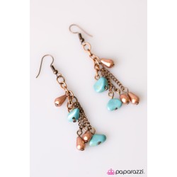Desert Waltz Blue/Copper Earring Desert Waltz Blue/Copper Earring