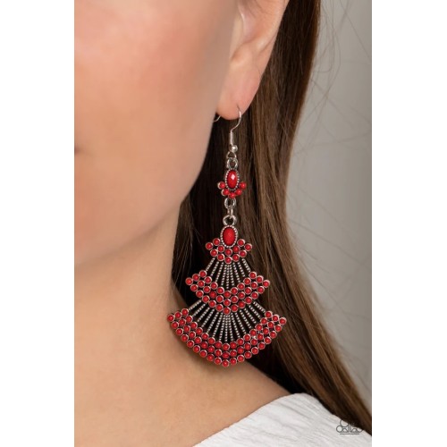 Eastern Expression Red Earring Eastern Expression Red Earring