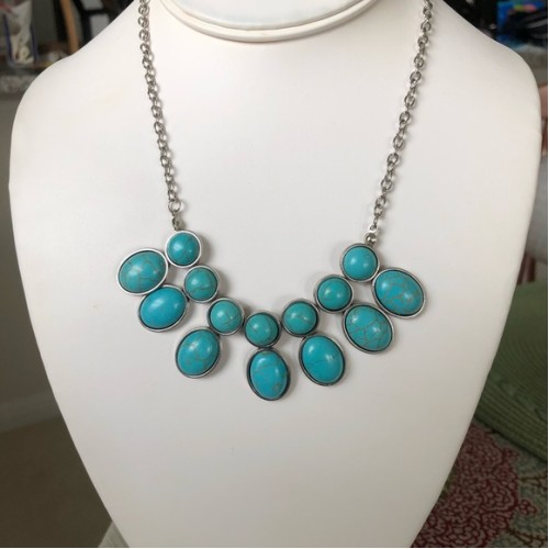 Environmental Impact Blue Necklace Environmental Impact Blue Necklace