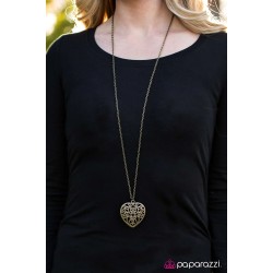 Deep In My Heart Brass Necklace Deep In My Heart Brass Necklace