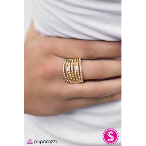 It's The Glitter Things That Count Gold Ring