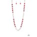 Tea Party Tango Red Necklace