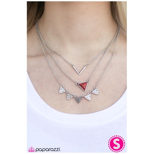 Tri-bal Style Red Necklace Tri-bal Style Red Necklace